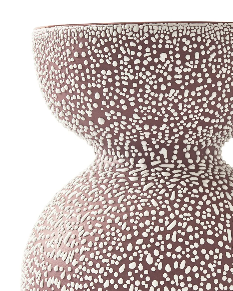 Pols Potten Boolb Dots Vase in Dark Purple – Medium - Image 5