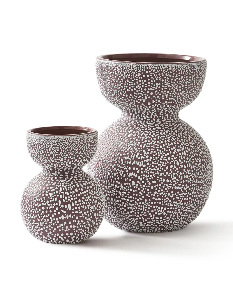 Pols Potten Boolb Dots Vase in Dark Purple – Medium - Image 8