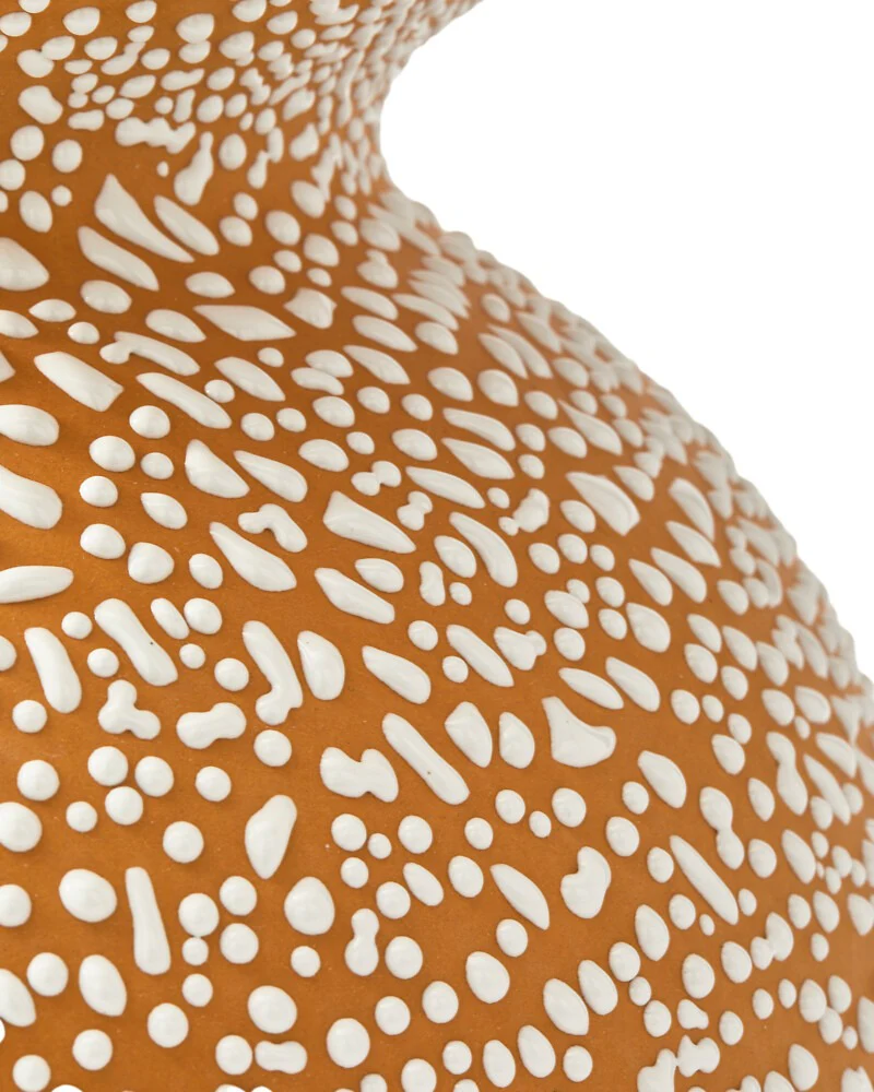 Pols Potten Boolb Dots Vase in Orange – Medium - Image 2
