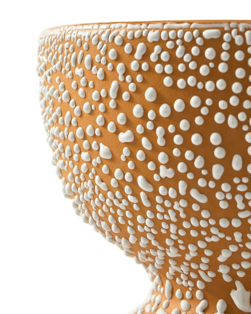 Pols Potten Boolb Dots Vase in Orange – Medium - Image 3