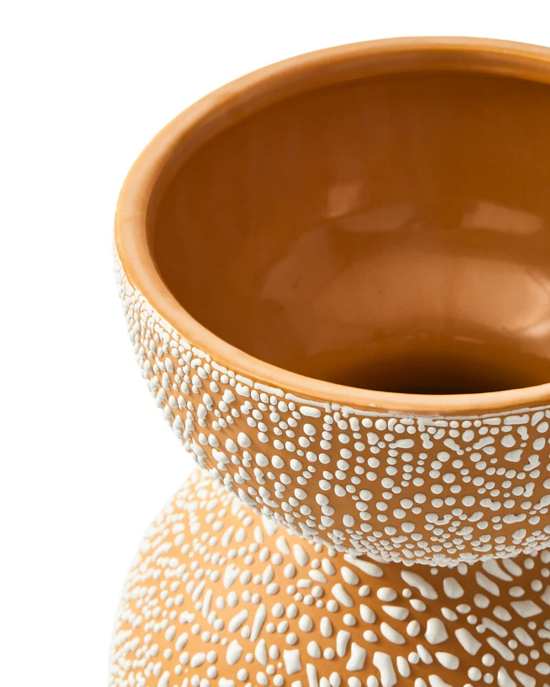 Pols Potten Boolb Dots Vase in Orange – Medium - Image 7