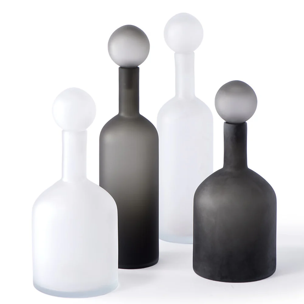 Pols Potten Bubbles and Bottles in Matt Monochrome – Set of 4