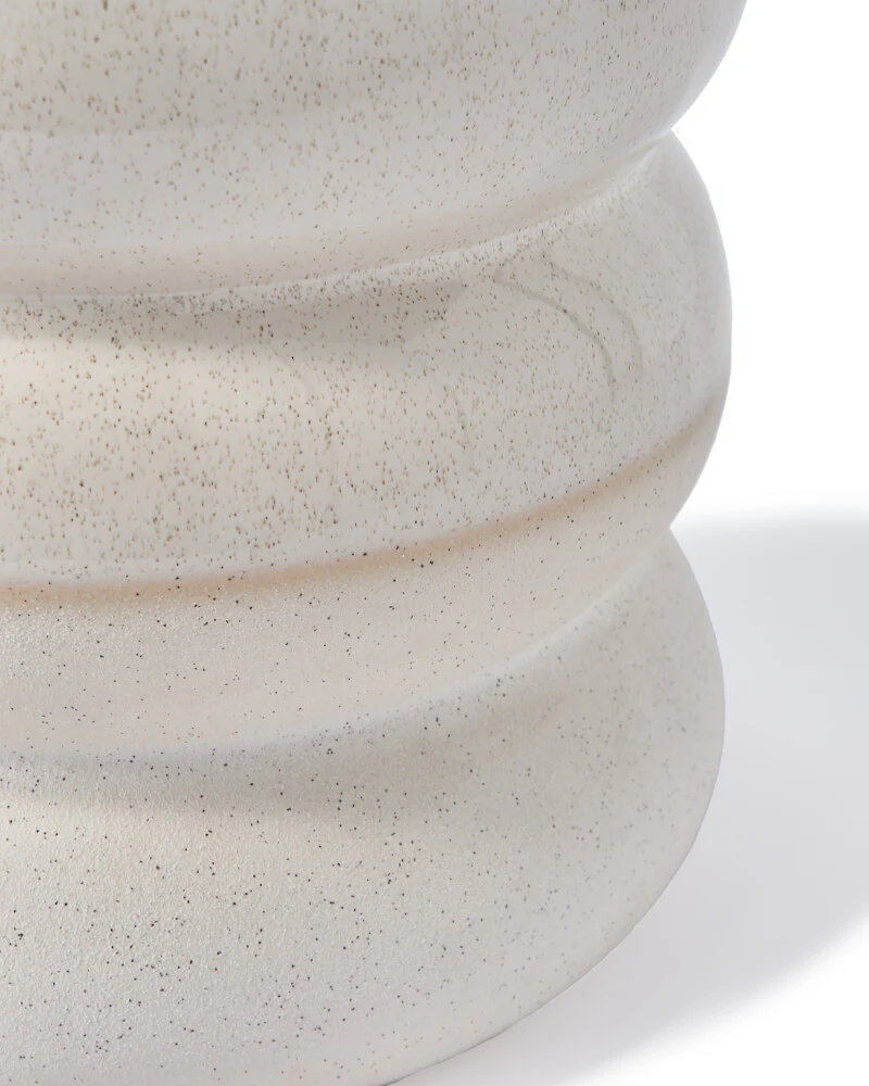 Pols Potten Chubby Plant Pot in White Ceramic - Image 4