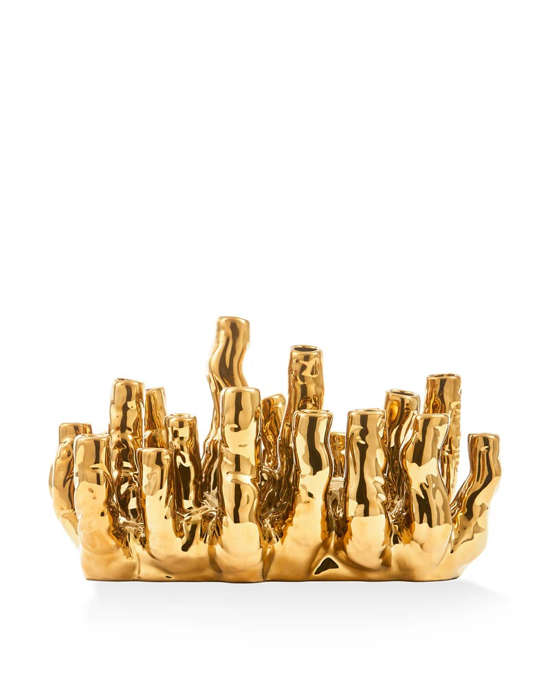 Pols Potten Coral Reef Vase – Gold - Image 2