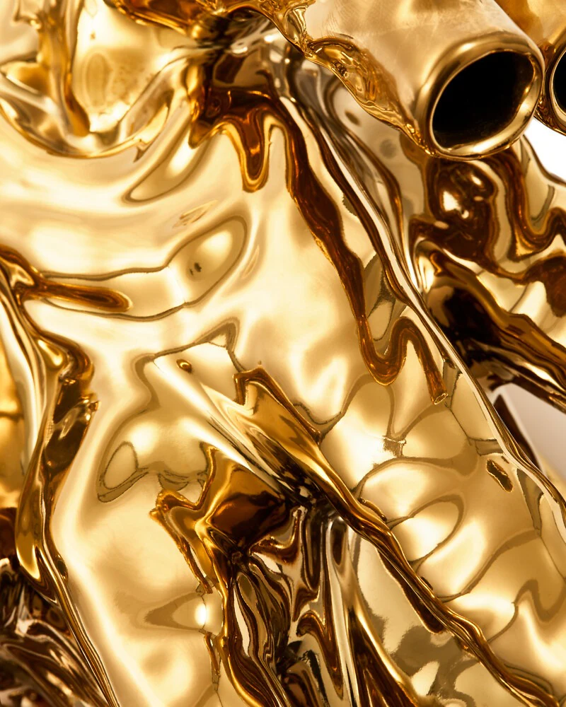 Pols Potten Coral Reef Vase – Gold - Image 4