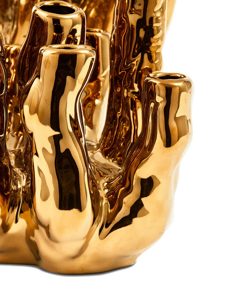 Pols Potten Coral Reef Vase – Gold - Image 5