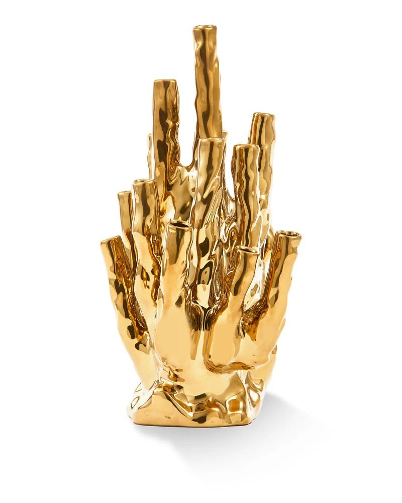 Pols Potten Coral Vase – 20 Tulips – Gold - Image 3