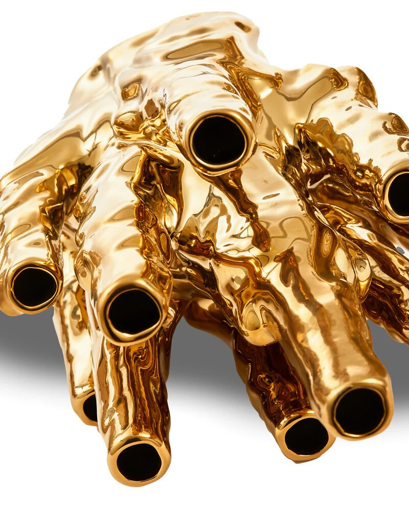 Pols Potten Coral Vase – 20 Tulips – Gold - Image 5