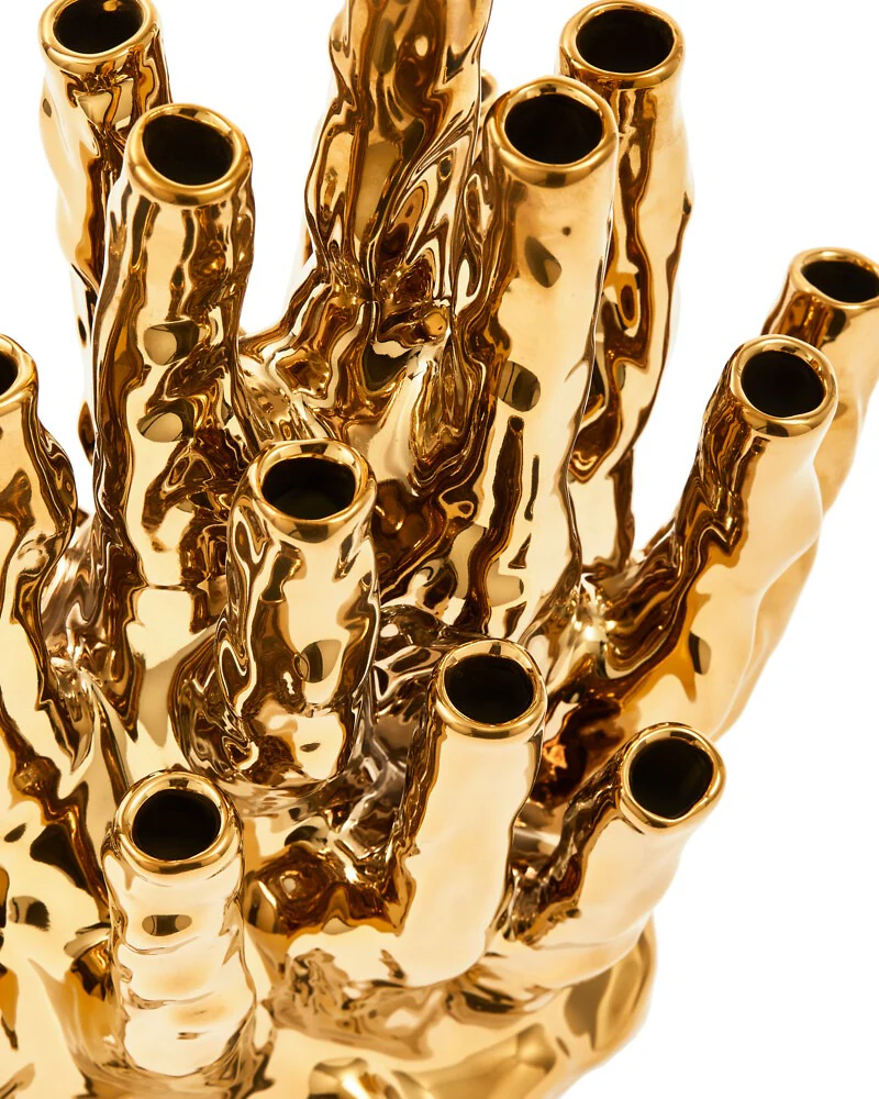 Pols Potten Coral Vase – 20 Tulips – Gold - Image 6