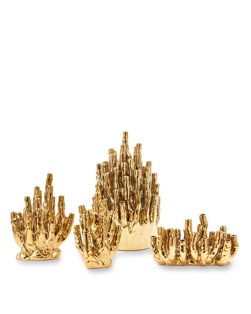 Pols Potten Coral Vase – 20 Tulips – Gold - Image 7