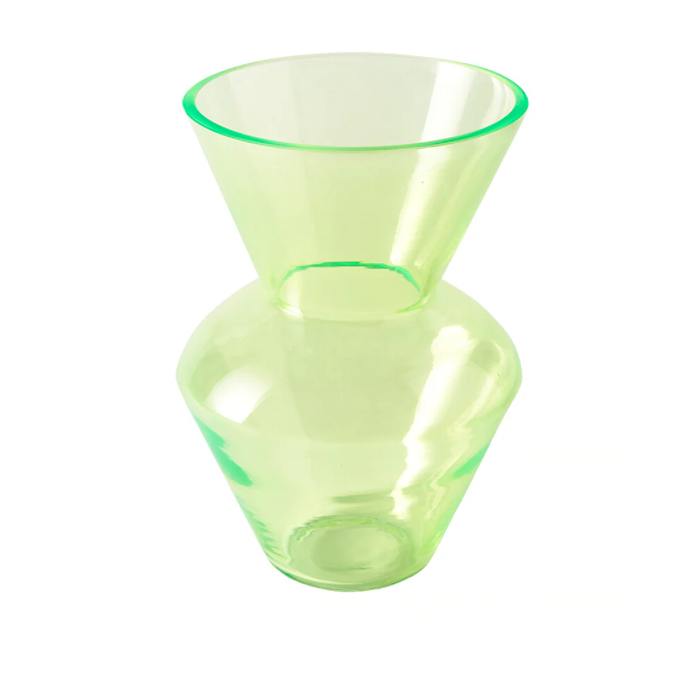Pols Potten Fat Neck Vase in Green Glass - Image 2