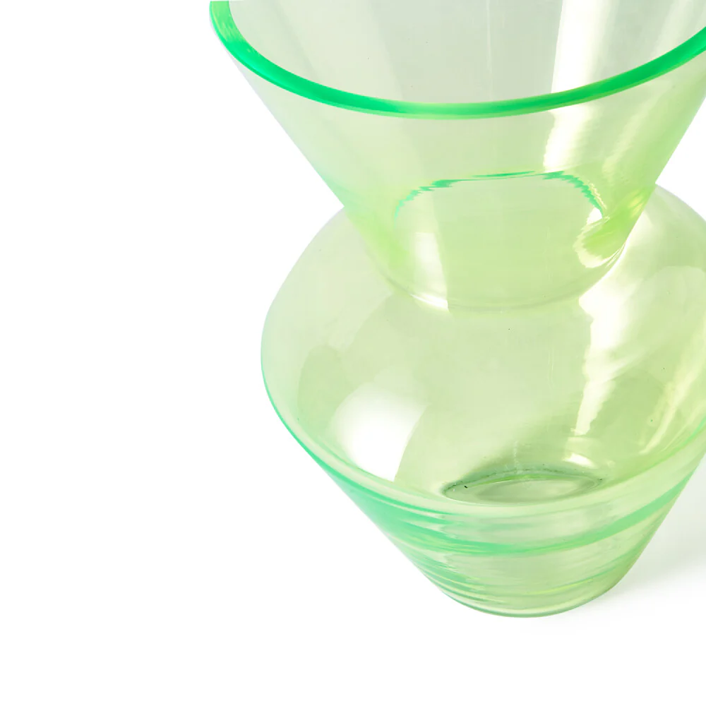 Pols Potten Fat Neck Vase in Green Glass - Image 3