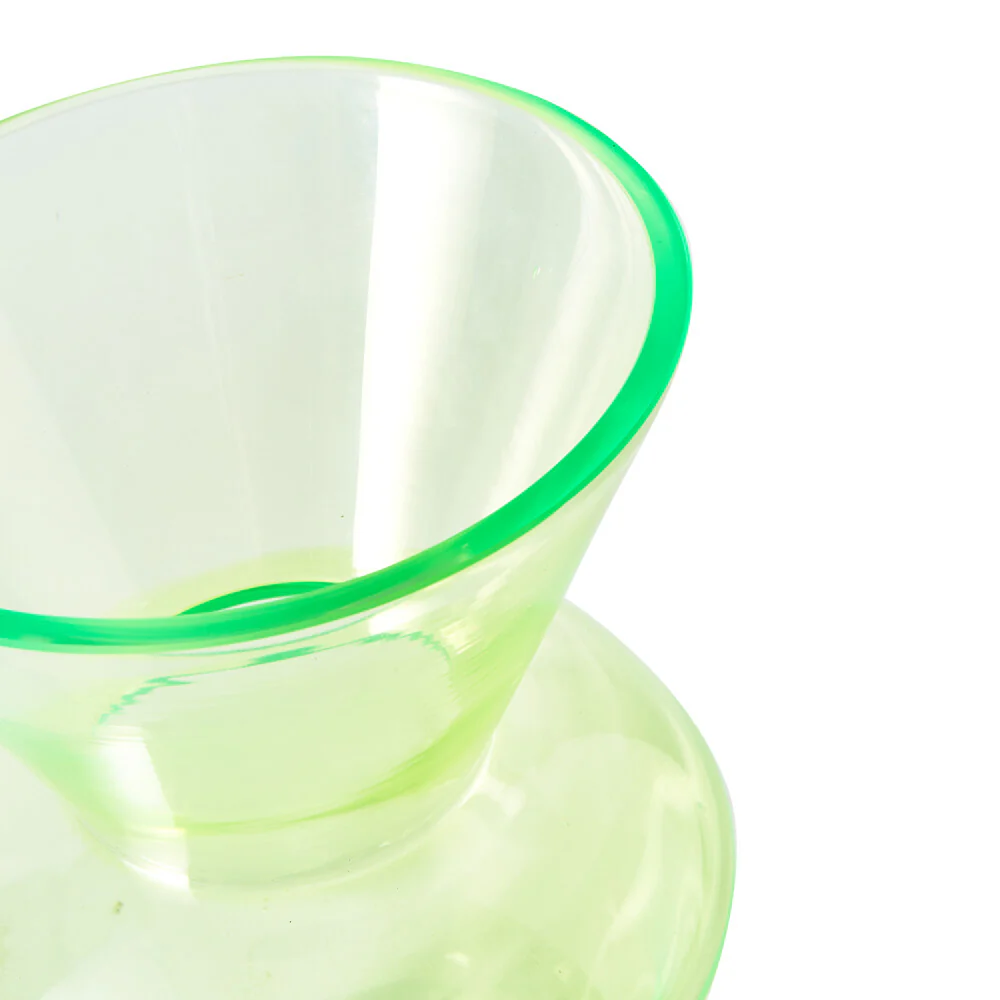 Pols Potten Fat Neck Vase in Green Glass - Image 4
