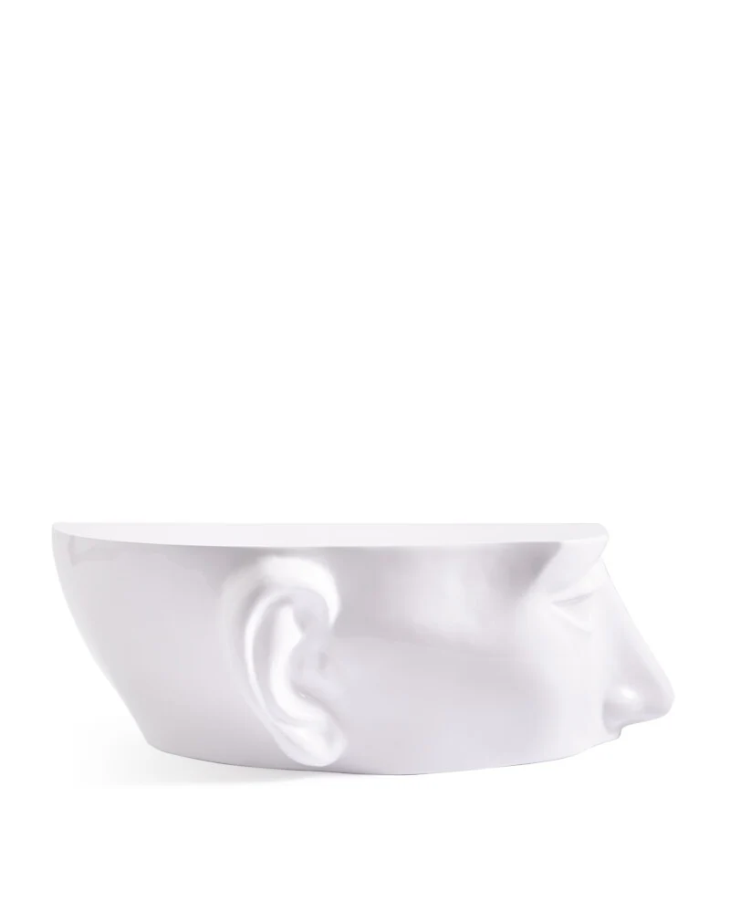 Pols Potten Head Coffee Table in White – Left Top - Image 2