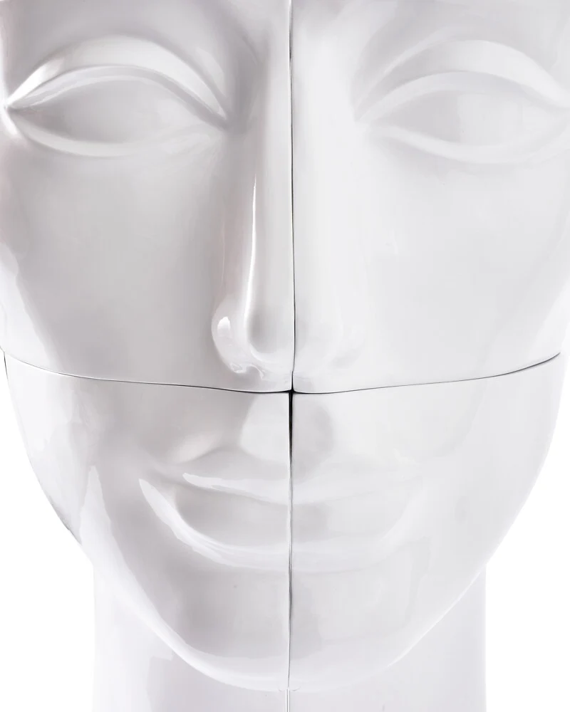 Pols Potten Head Coffee Table in White – Right Top - Image 3