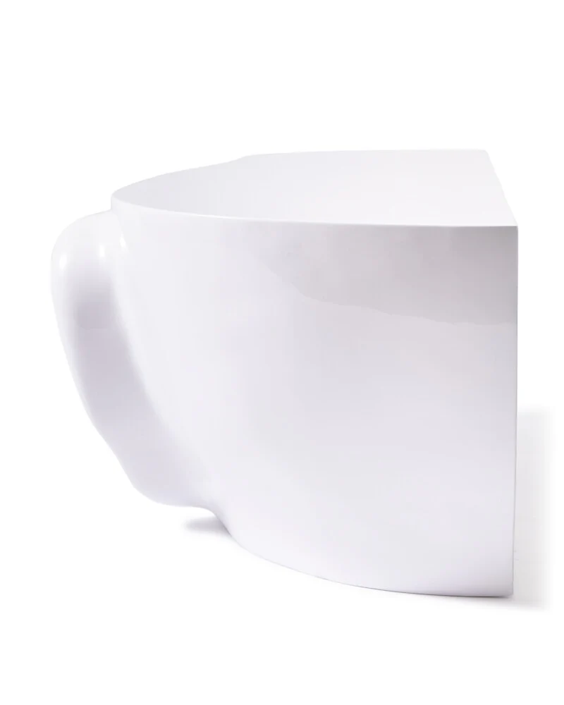 Pols Potten Head Coffee Table in White – Right Top - Image 8