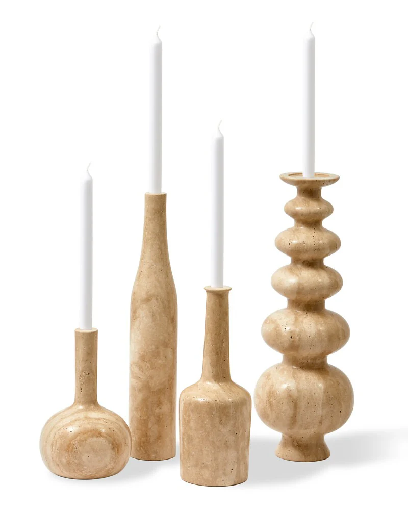 Pols Potten Heritage Bottle Candle Holder – Beige - Image 4