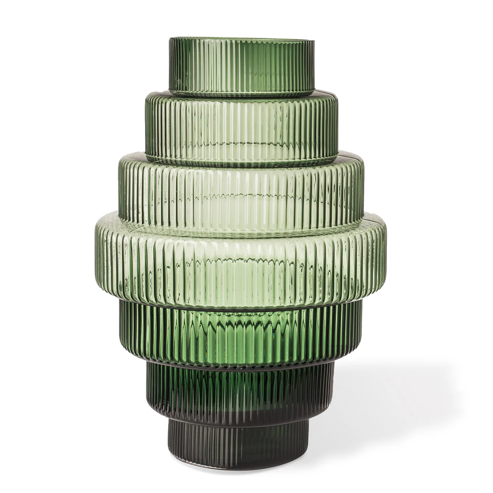 Pols Potten Large Steps Vase in Green