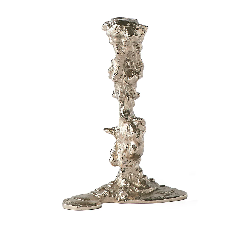 Pols Potten Pascal Smelik Drip Candle Holder in Silver (Large) - Excess Stock