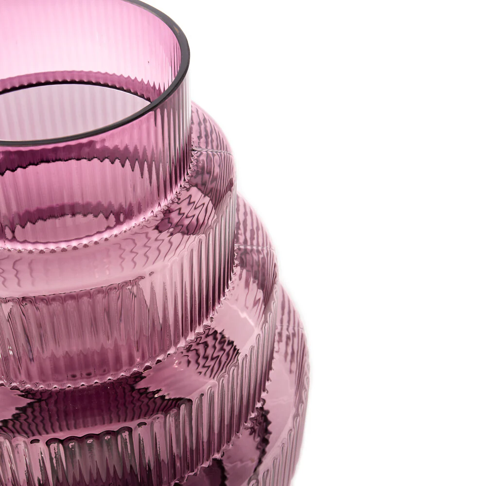 Pols Potten Steps Vase in Purple Glass – Extra Large - Image 3