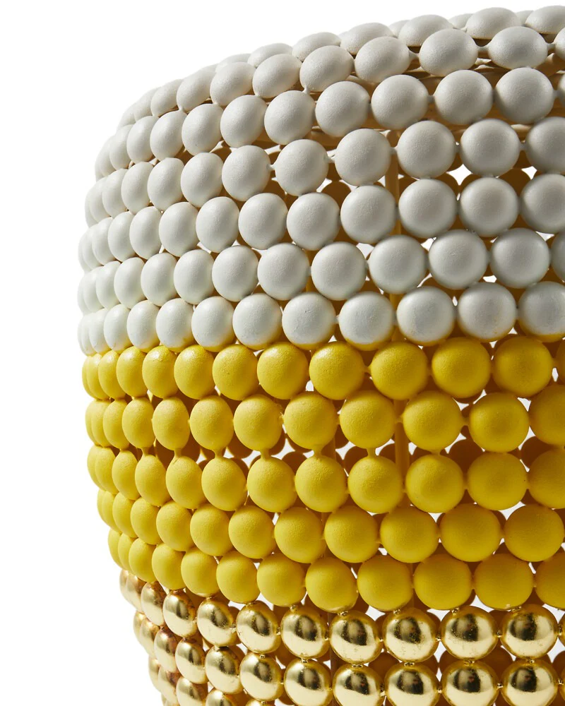 Pols Potten Striped Dot Stool – White - Image 3