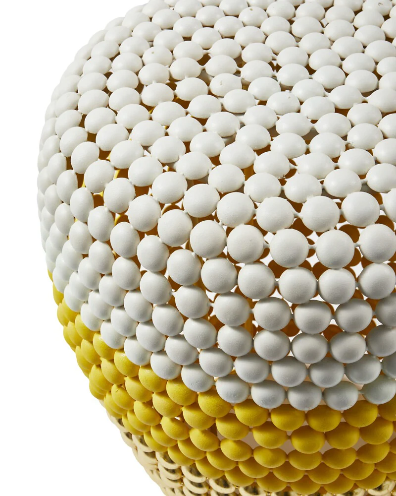 Pols Potten Striped Dot Stool – White - Image 4
