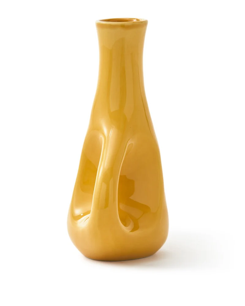 Pols Potten Three Ears Vase in Yellow Ceramic – Medium - Image 5