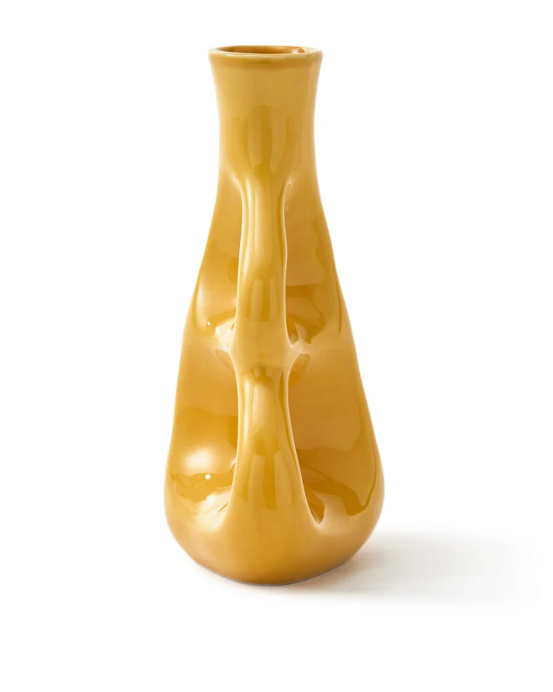 Pols Potten Three Ears Vase in Yellow Ceramic – Medium - Image 6