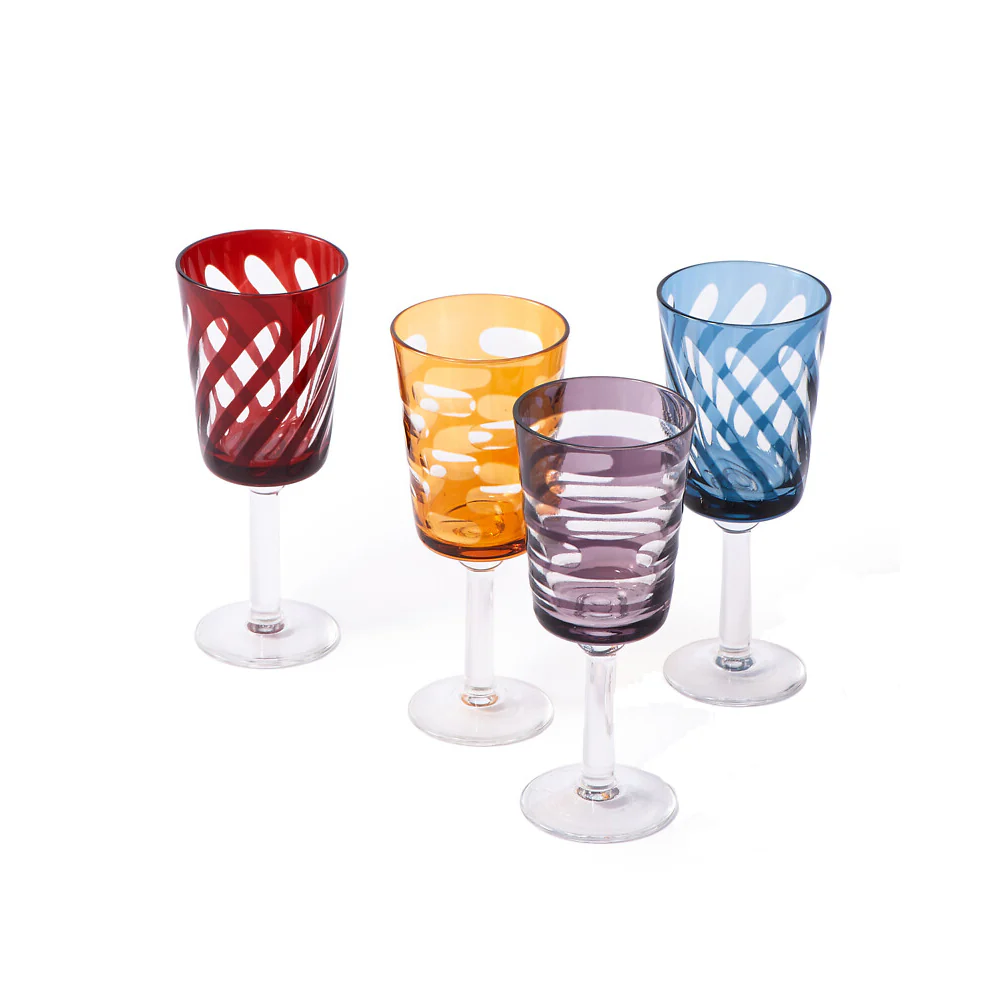 Pols Potten Tubular Wine Glasses – Set of 4 - Image 2