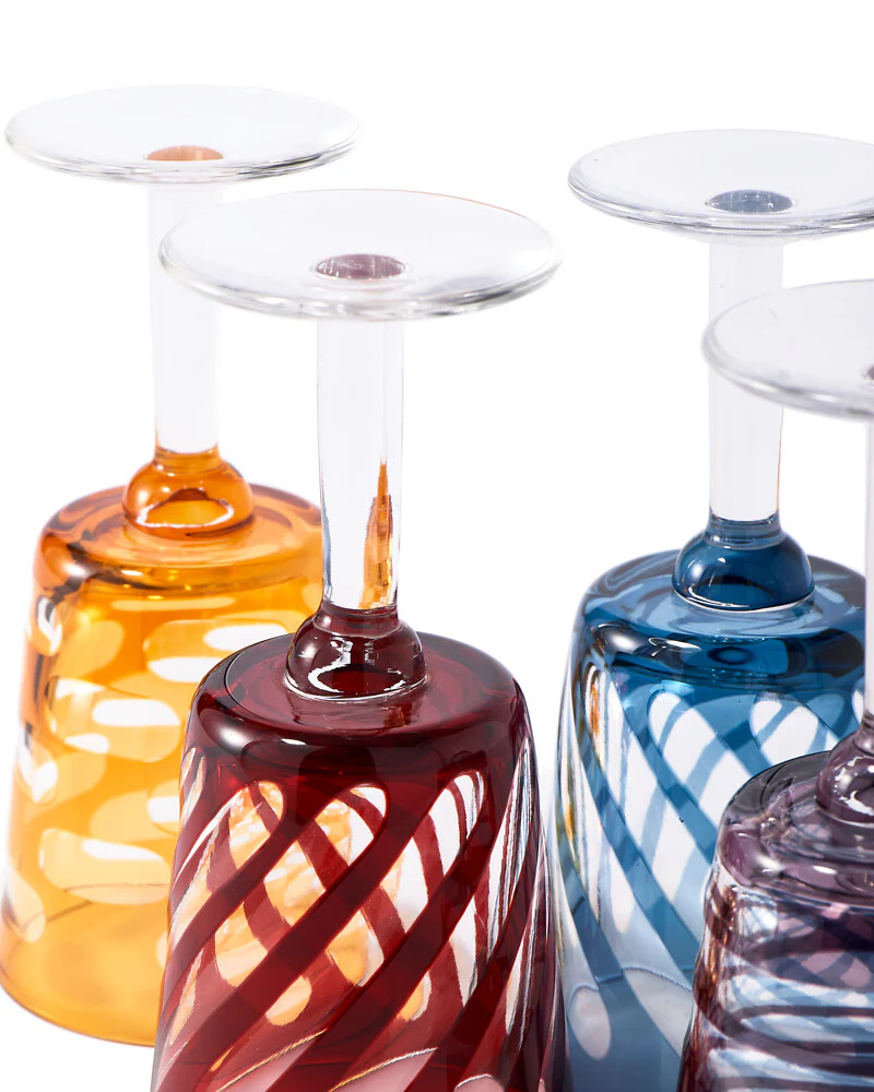 Pols Potten Tubular Wine Glasses – Set of 4 - Image 8