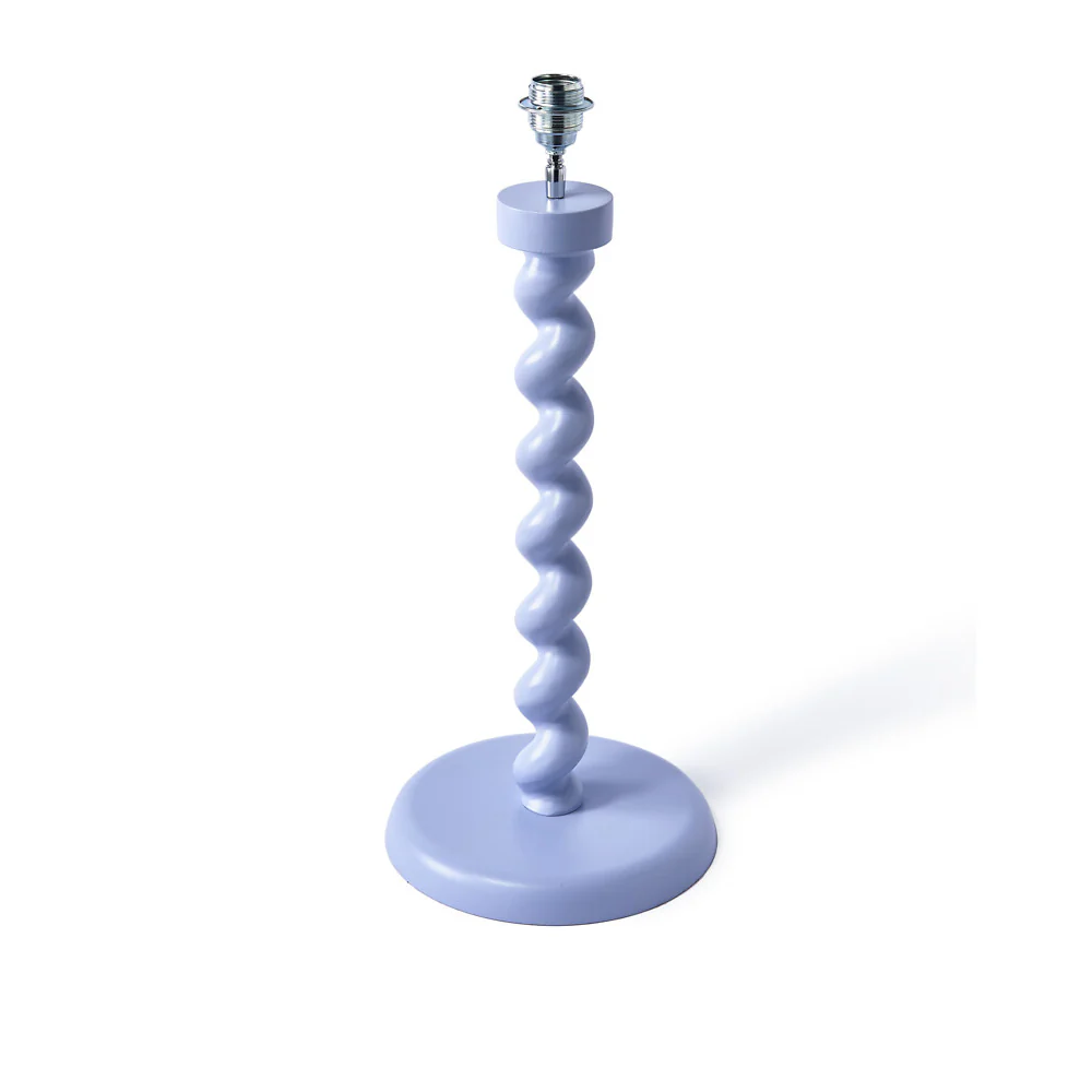 Pols Potten Twister Lamp – Light Blue (Base Only)
