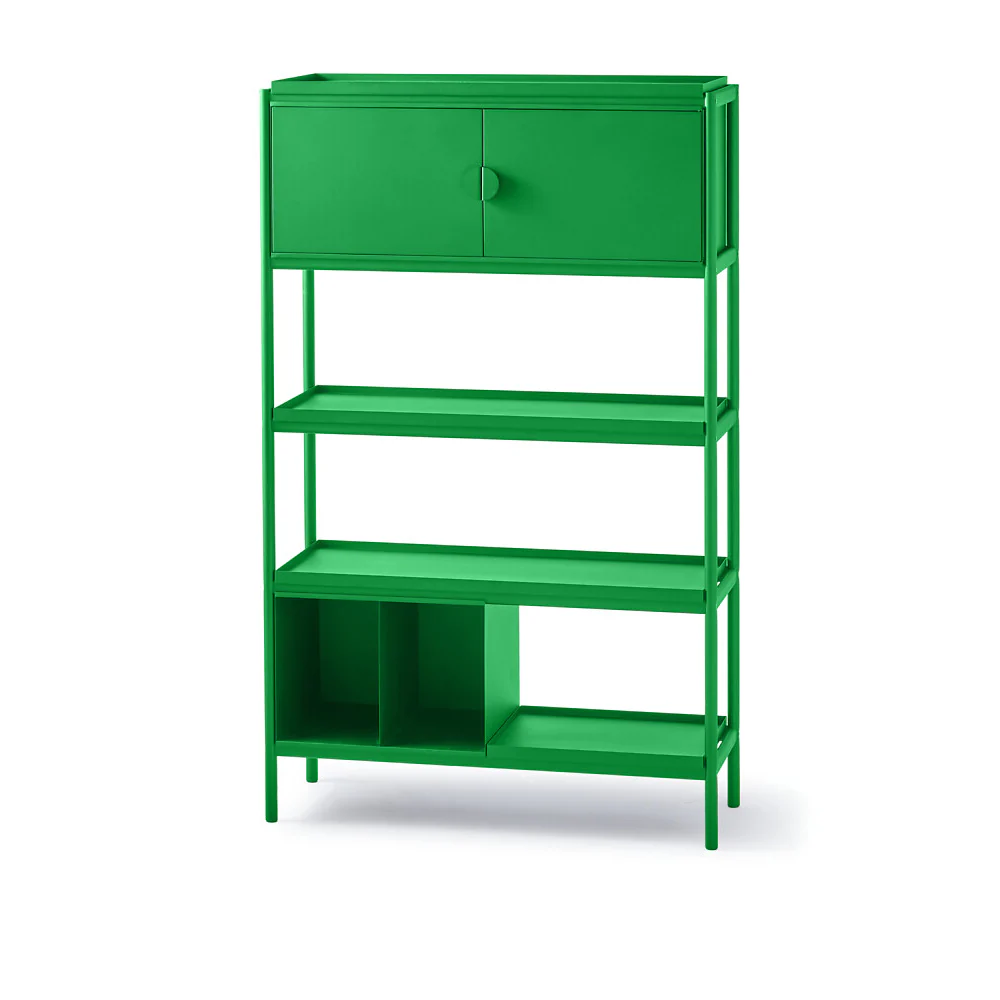 Pols Potten Wide Toss Cabinet in Green Metal