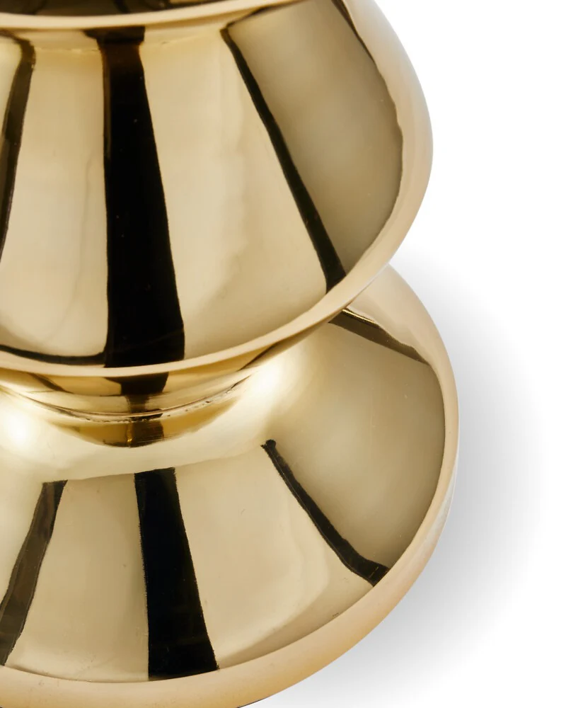 Pols Potten Zig Zag Metal Stool – Gold - Image 2