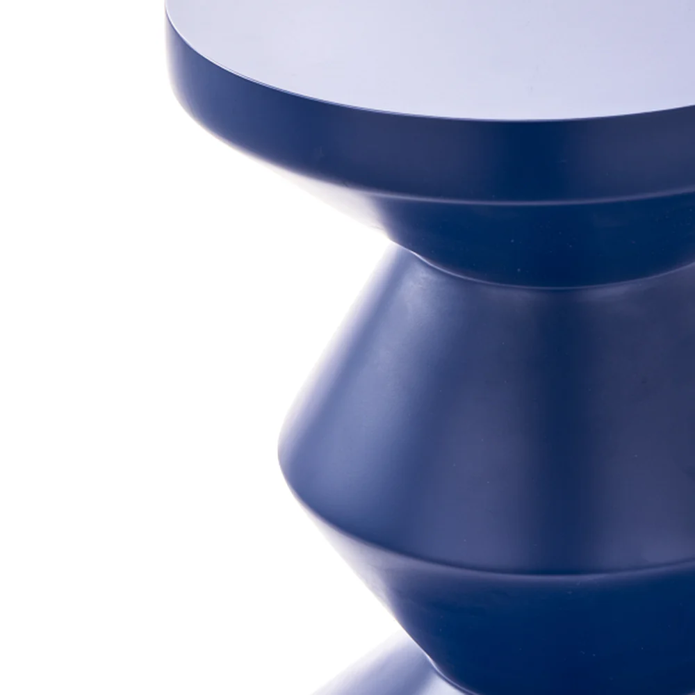 Pols Potten Zig Zag Outdoor Stool – Blue - Image 3