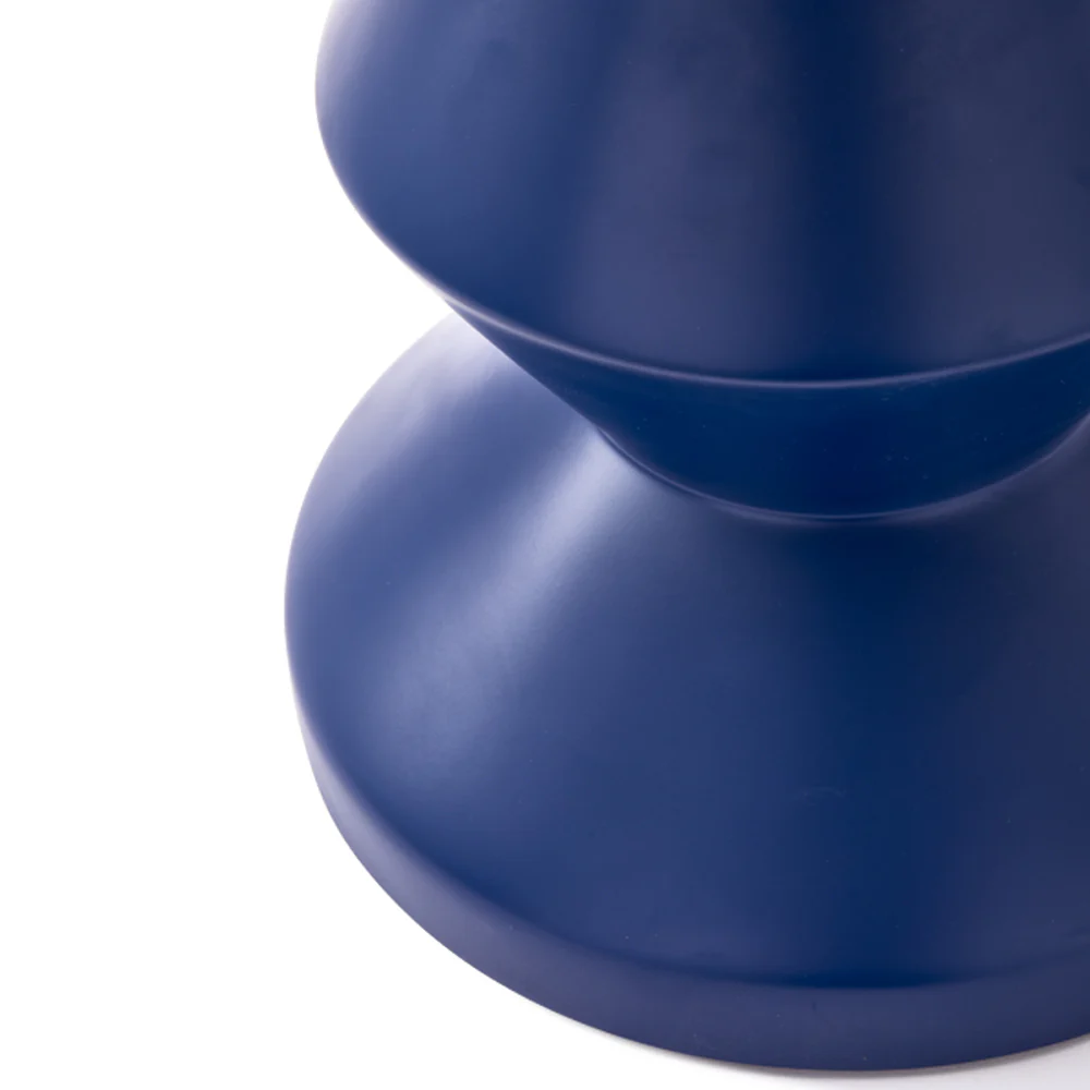 Pols Potten Zig Zag Outdoor Stool – Blue - Image 4