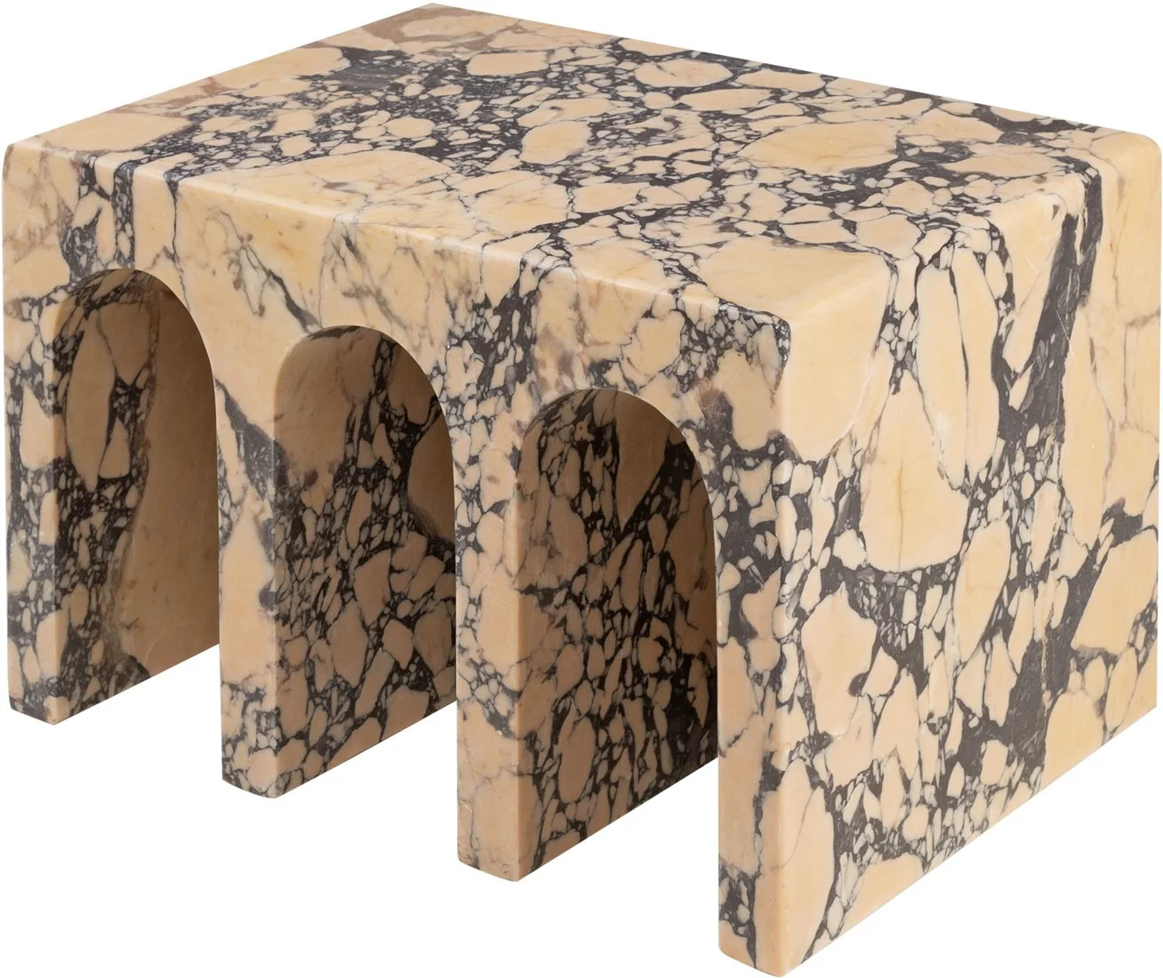 Prescott Nesting Table – Purple Breccia Marble - Image 5