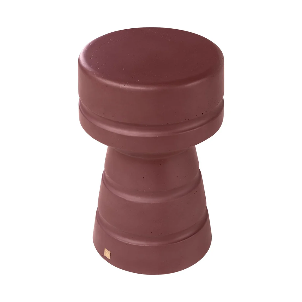 Radcliffe Burgundy Stool - Image 2