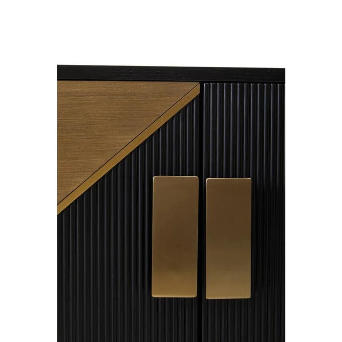 Raidan 4 Door Sideboard – Black and Gold - Image 10