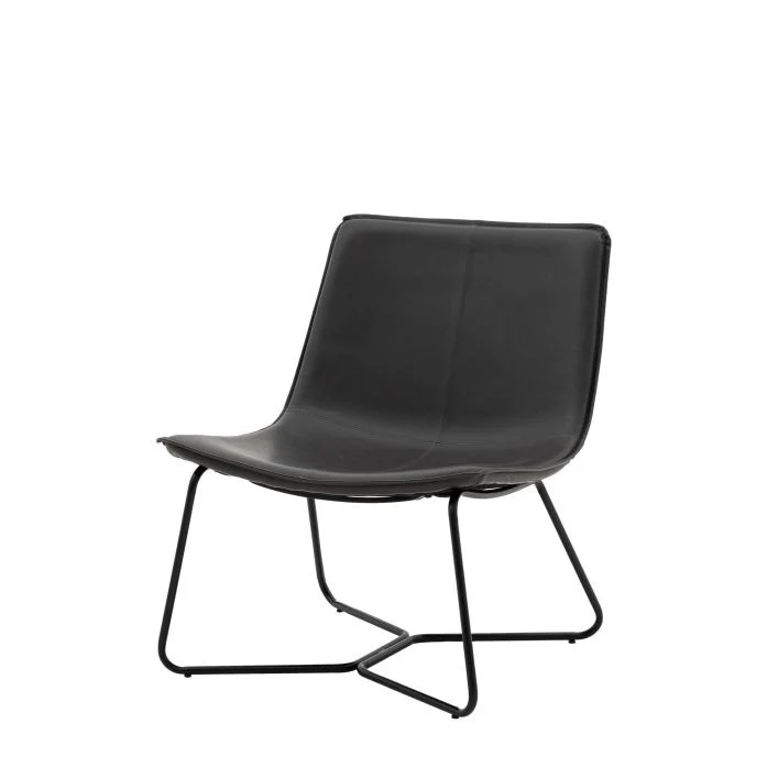 Randolph Lounge Chair – Charcoal - Image 2