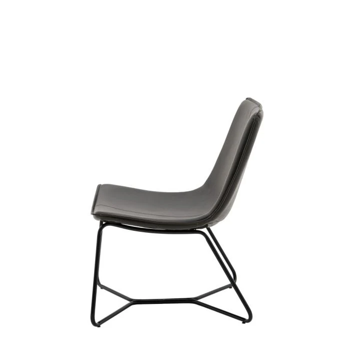 Randolph Lounge Chair – Charcoal - Image 3