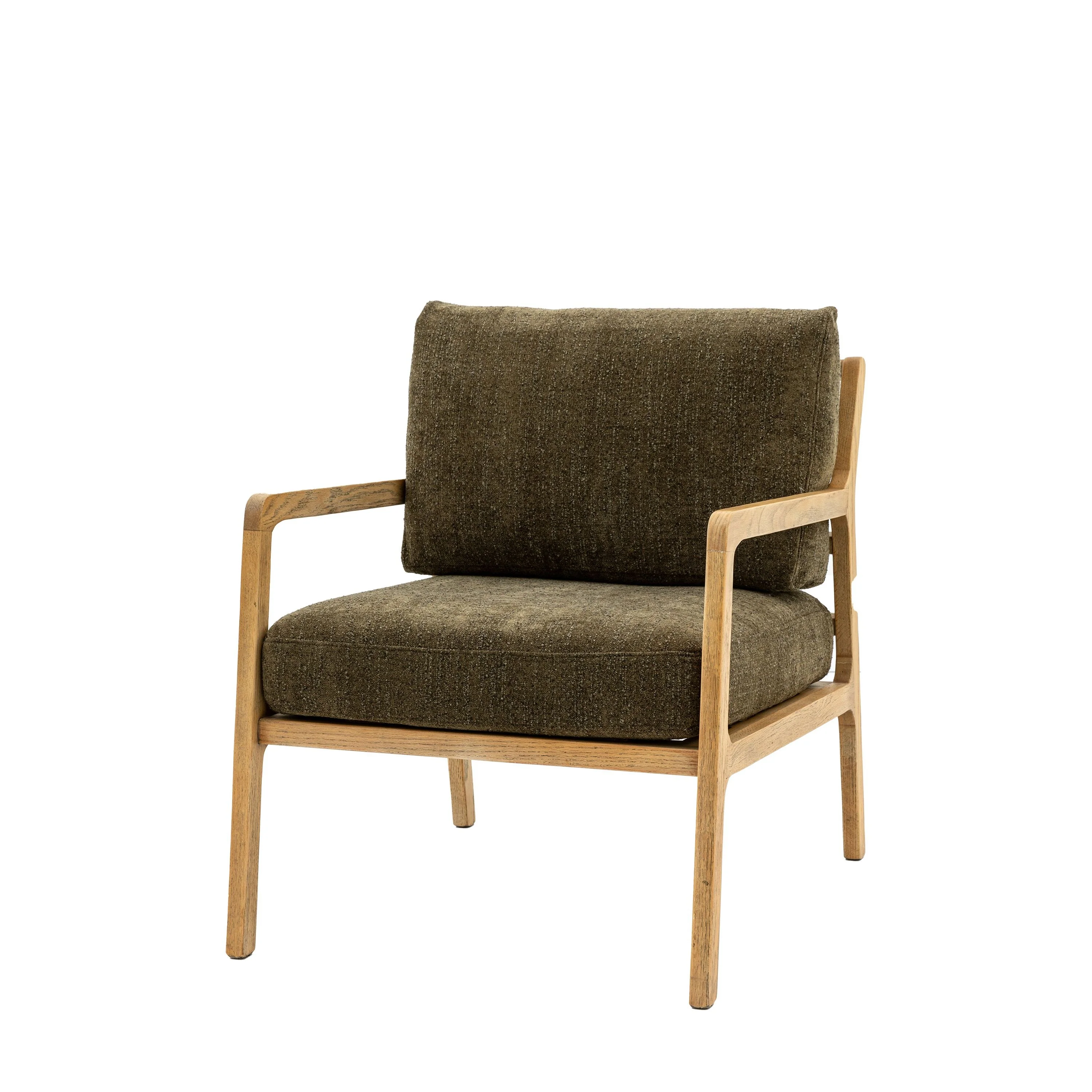 Ravella Lounge Chair – Moss Green - Image 2