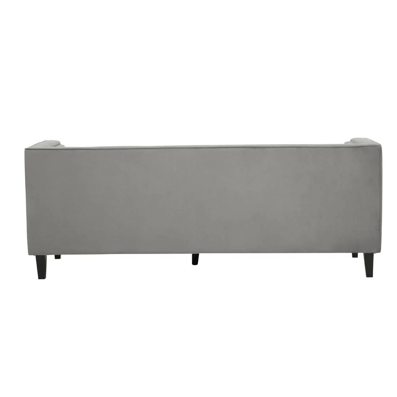 Rayla 3-Seater Sofa – Grey Velvet - Image 4