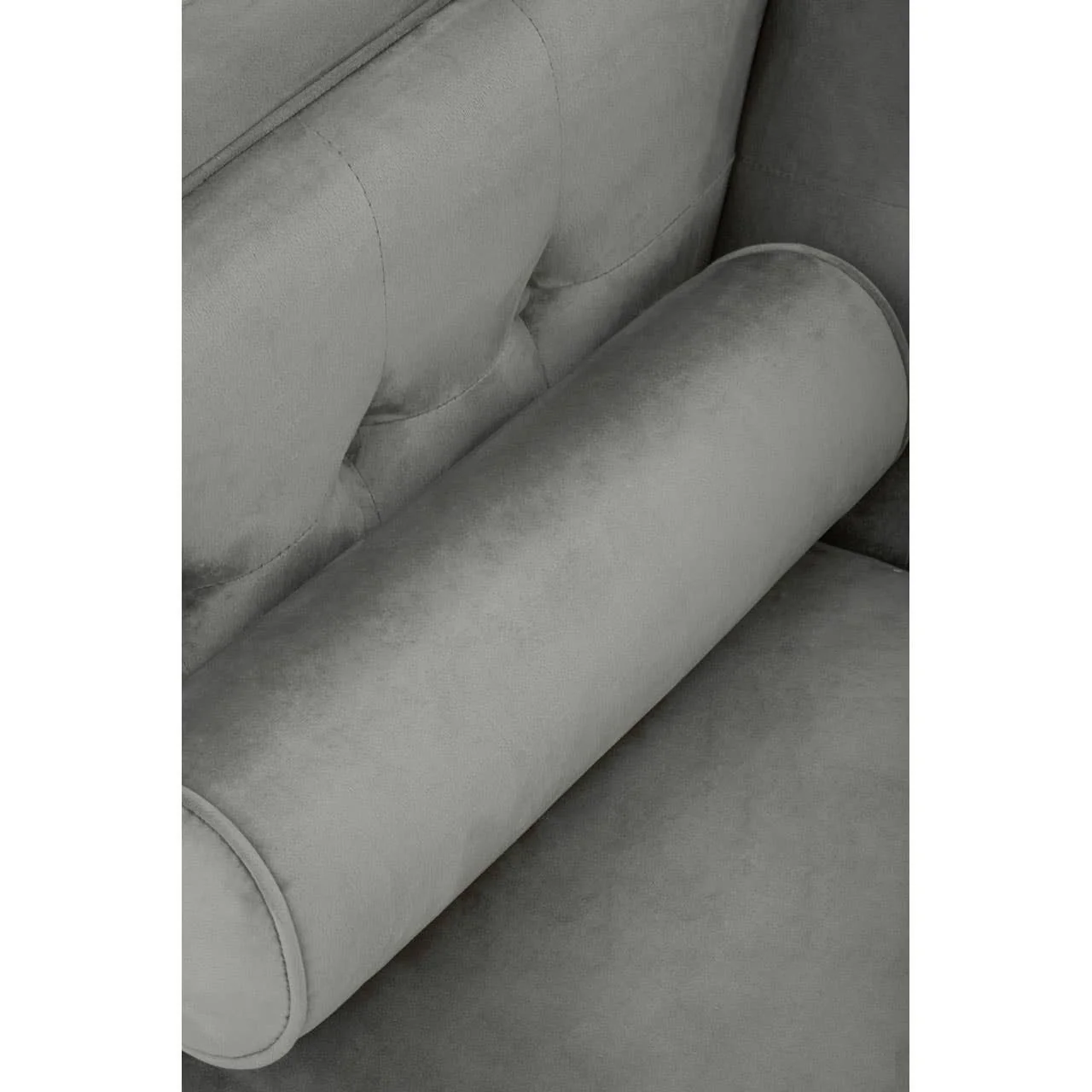 Rayla 3-Seater Sofa – Grey Velvet - Image 8