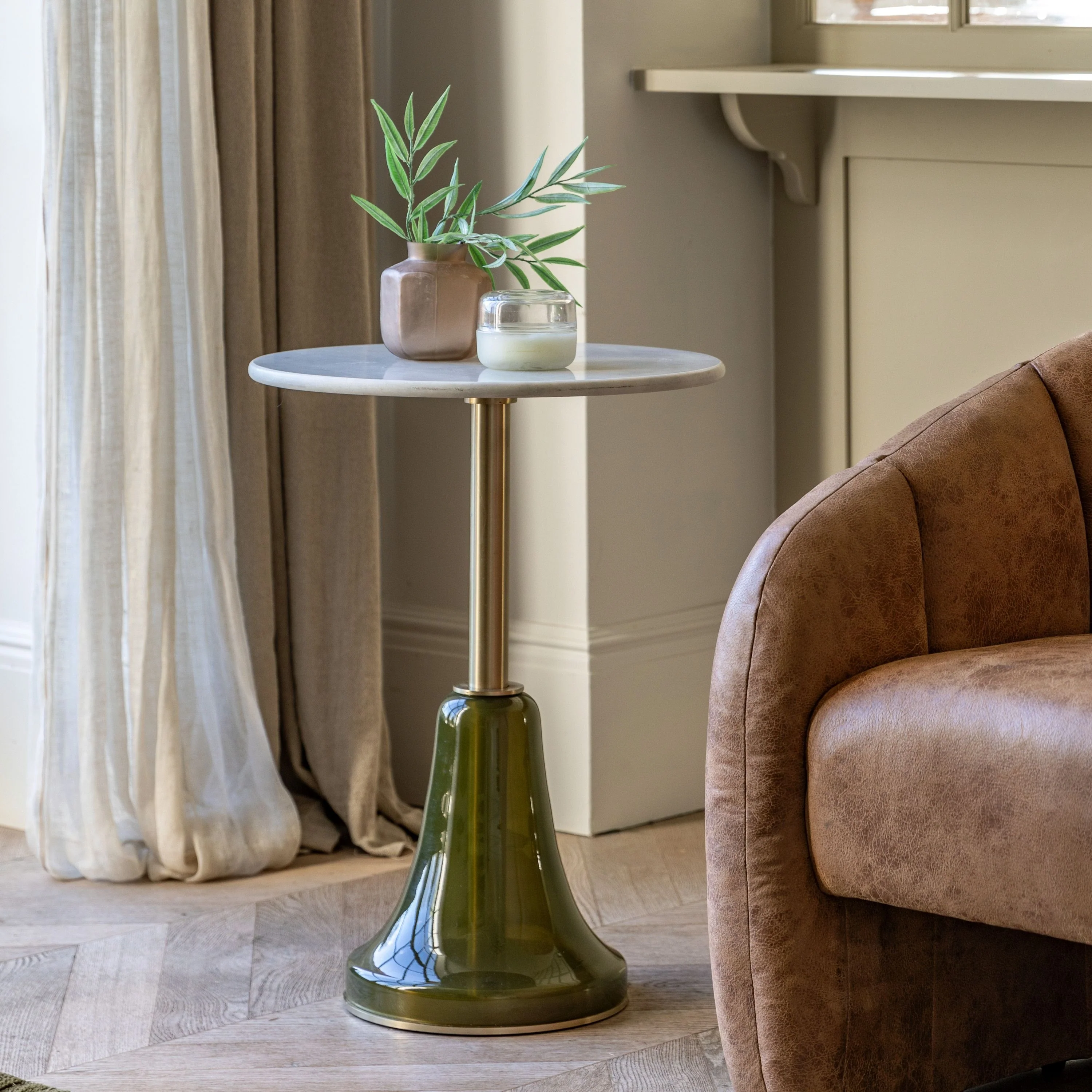 Raziel Side Table – Dusk Green - Image 2