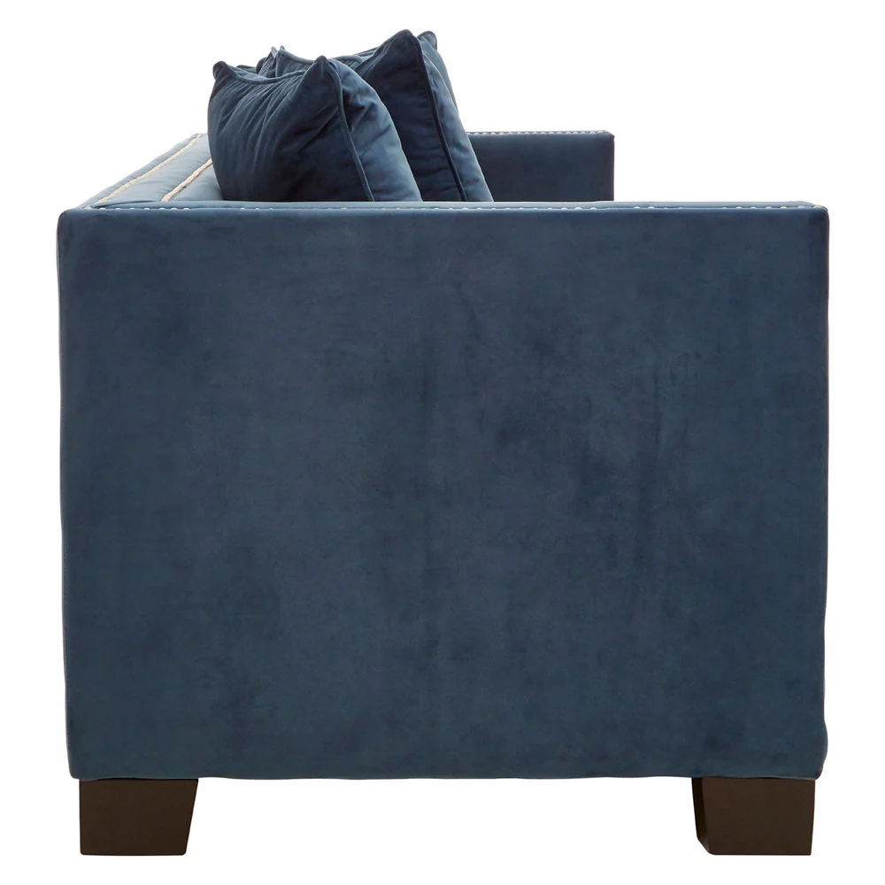 Regis 3-Seater Sofa in Midnight Velvet - Image 3