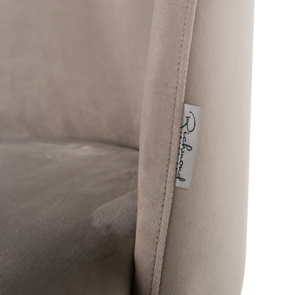 Richmond Interiors Alicia Chair in Khaki Velvet – Excess Stock - Image 5