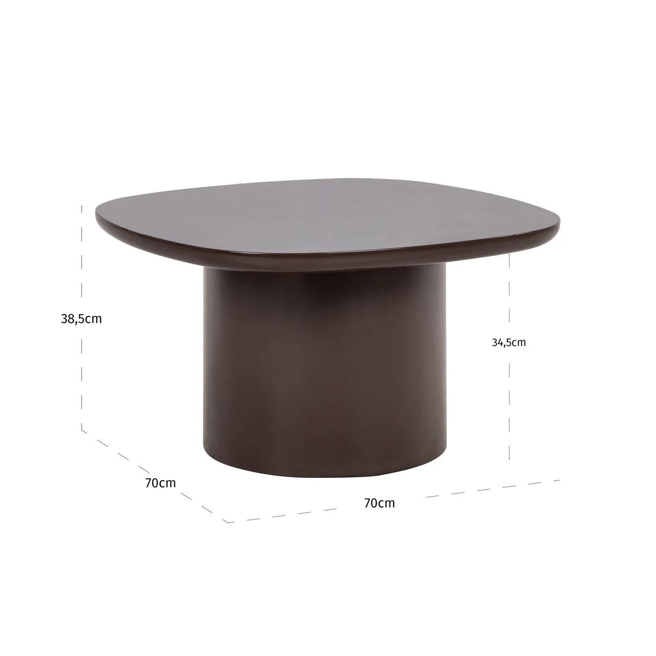 Richmond Interiors Almundi End Table – Chocolate Brown - Image 4
