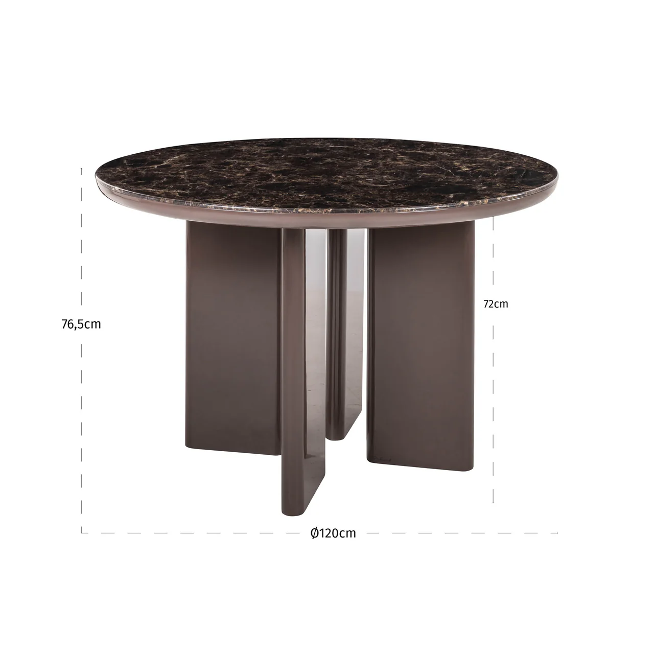 Richmond Interiors Almundi Round Dining Table - 120cm - Image 5
