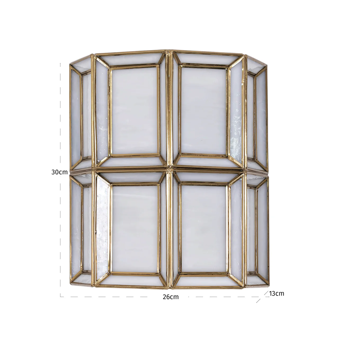Richmond Interiors Amara Wall Lamp - Antique Brass - Image 4