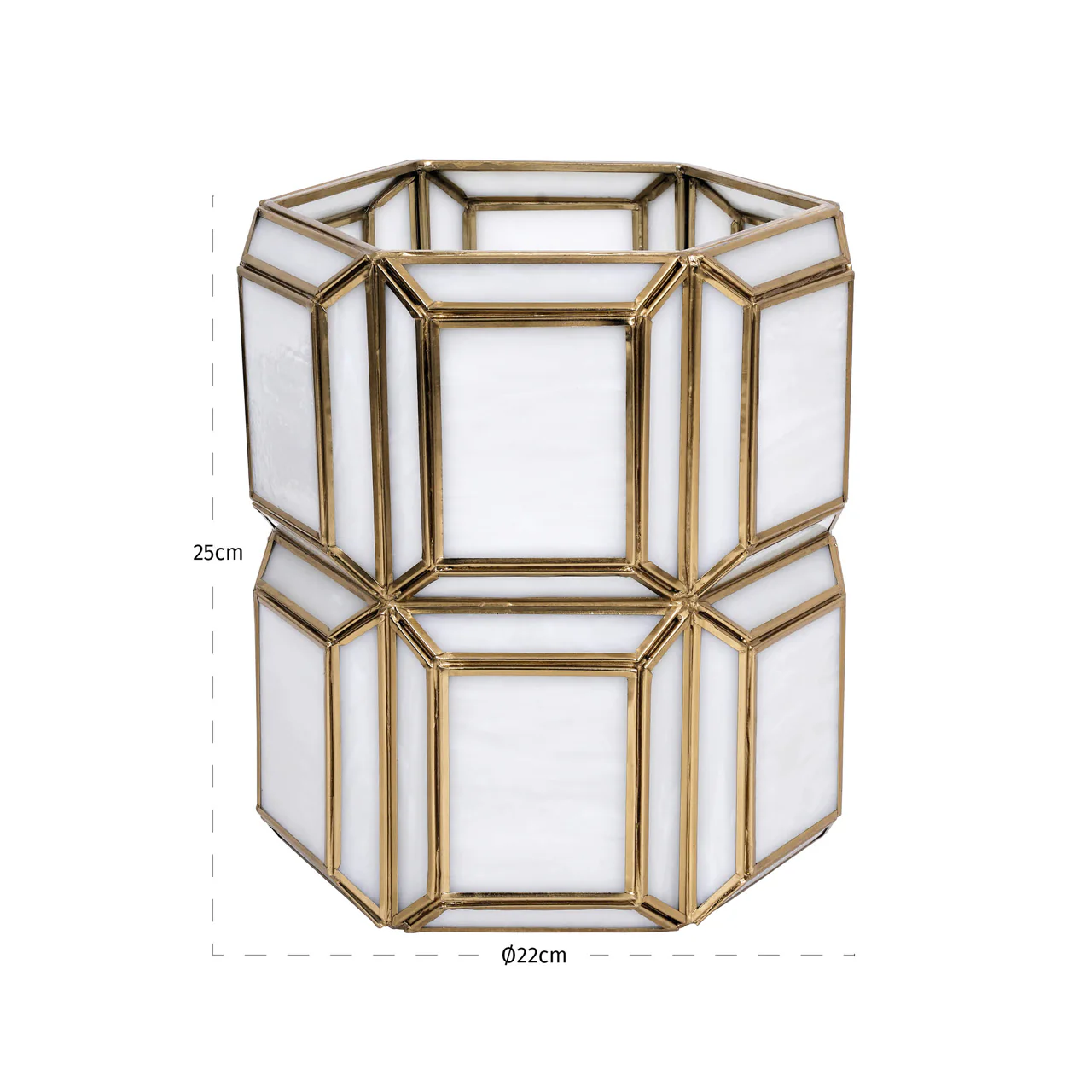 Richmond Interiors Ariana Hurricane Light – Antique Brass – Small - Image 2